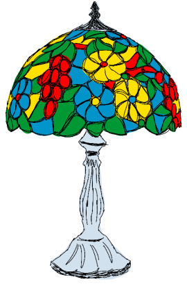 drawing of a lamp