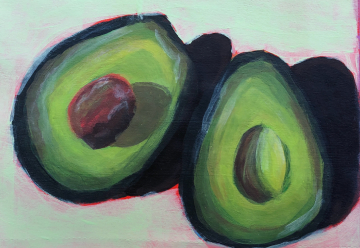 meredith pritchard avocado 
                painting