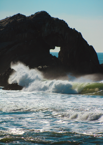 meredith pritchard rock in the shape of a heart in the ocean